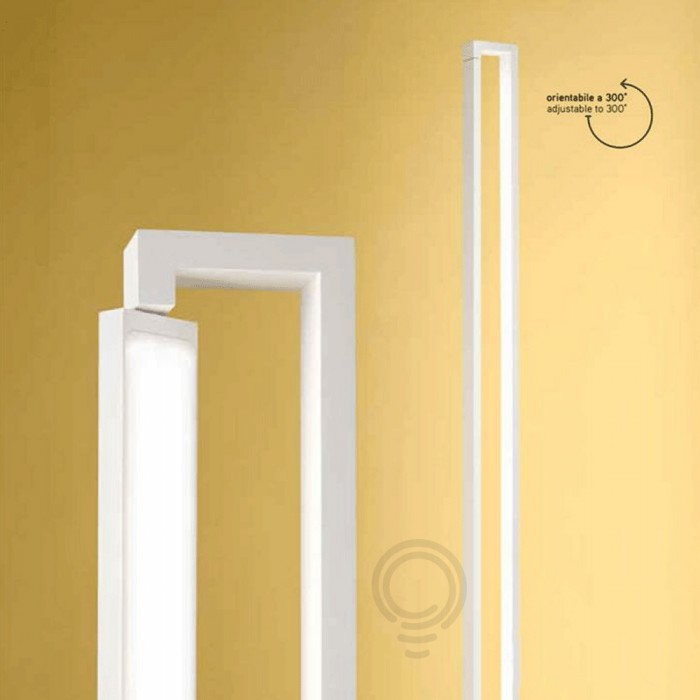 Piantana orientabile in metallo verniciato bianco... 2