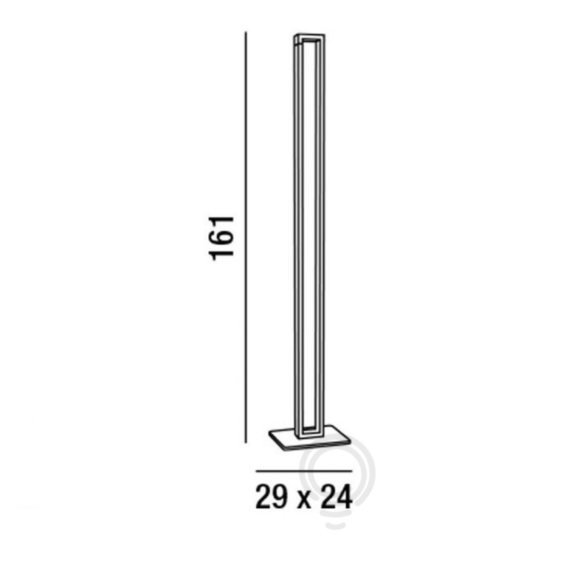 Piantana orientabile in metallo verniciato...
