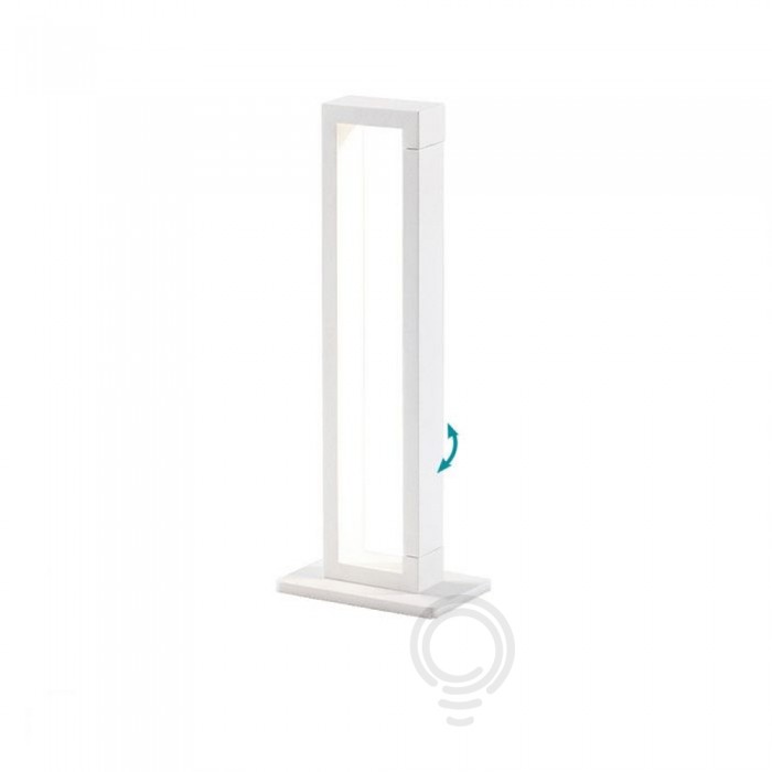 Adjustable table lamp in white painted metal 41x20x15cm