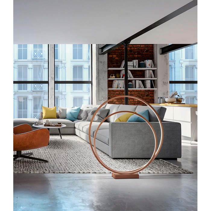 Piantana in metallo e alluminio verniciato a polvere...