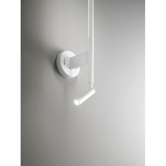 Wall lamp in white powder coated metal with 300 °... 2