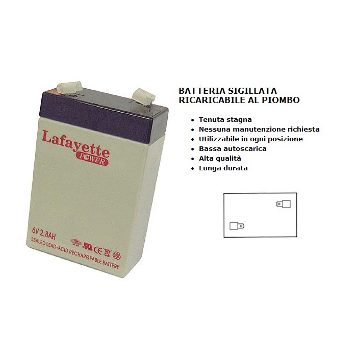 6v 3ah wiederaufladbare blei-säure-speicherbatterie mit...