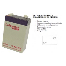 6v 3ah rechargeable lead acid storage battery with sealed alarm