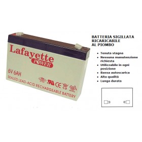Batterie rechargeable 6v 6ah 02090033 lead