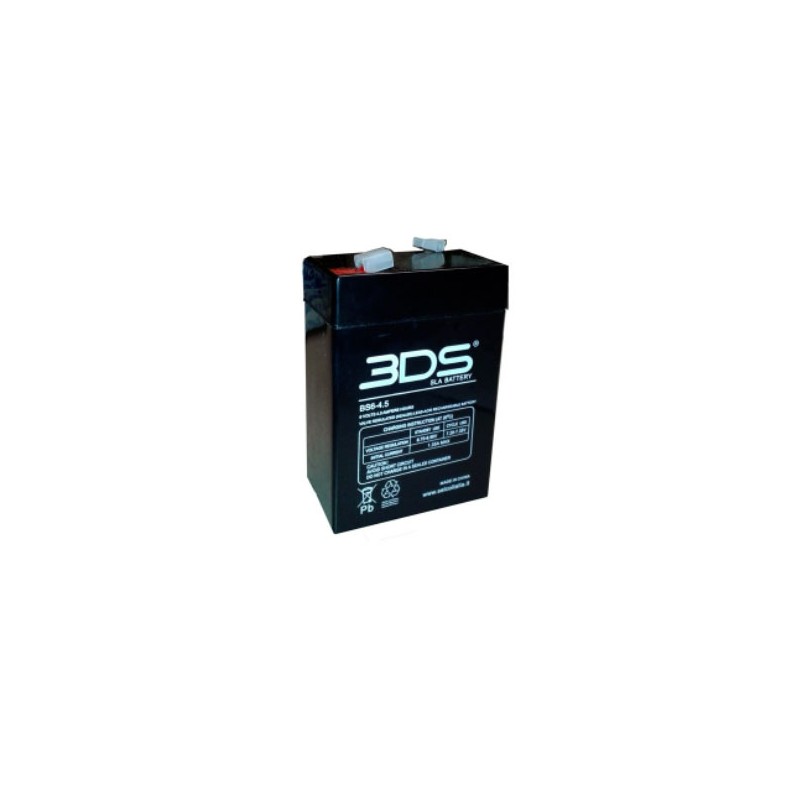 Batteria ricaricabile accumulatore emergenza piombo 6v 4ah NI 