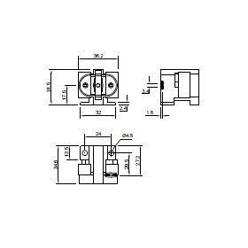 Portalampada fluorescente attacco g23 a scatto pl 718 - 101306