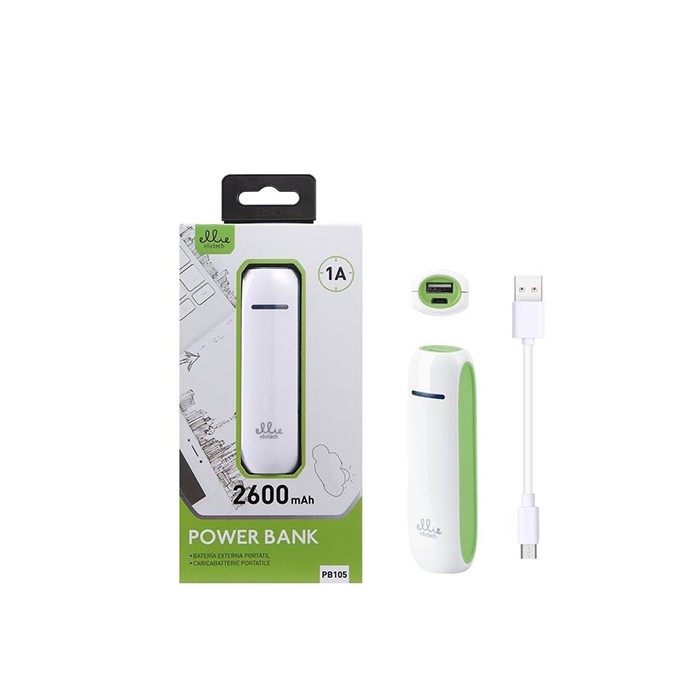 Tragbares Ladegerät Powerbank 2600mAh 1a Tablet Snartphone