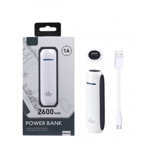 Caricabatterie portatile powerbank 2600mah 1a tablet snartphone
