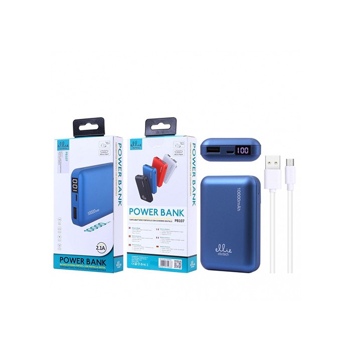 Chargeur portable 10000mah à affichage numérique 3 entrées 2