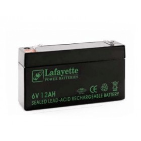 Batteria ricaricabile emergenza ermetica accumulatore 6v12ah