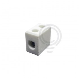 Single-pole 20a steatite ceramic clamp, 6mmq high temperature cable