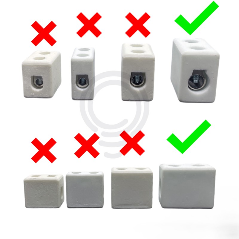 30a unipolare hochtemperaturkeramikklemme mit...