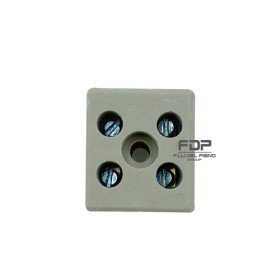 Morsettiera ceramica bipolare 6a alta temperatura steatite 2p