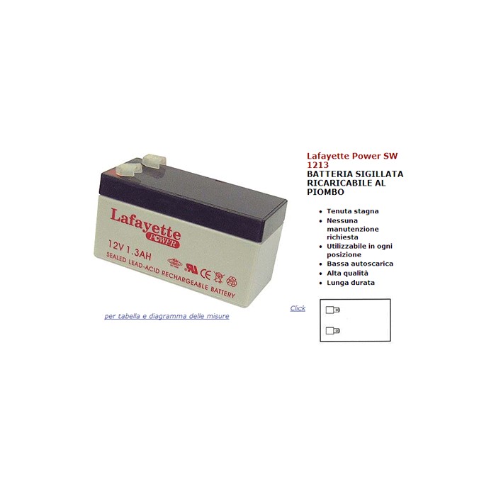 Batteria al piombo ricaricabile 12v 1,3a power ultra giocattoli bici