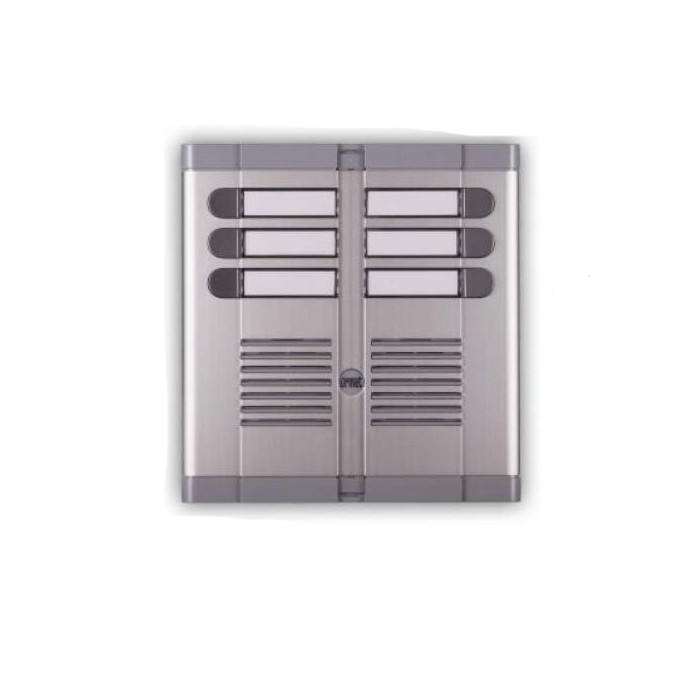 Pulsantiera alluminio esterna citofono 6 pulsanti 2f 925/206 urmet