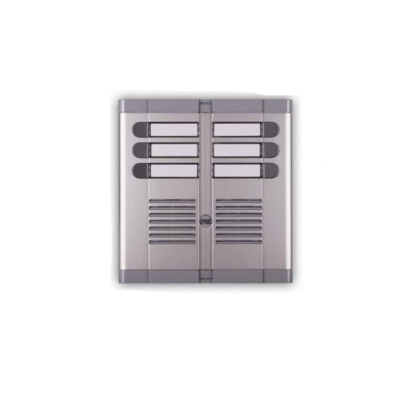 Pulsantiera alluminio esterna citofono 6 pulsanti 2f 925/206 urmet