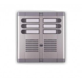 Pulsantiera alluminio esterna citofono 6 pulsanti 2f 925/206 urmet