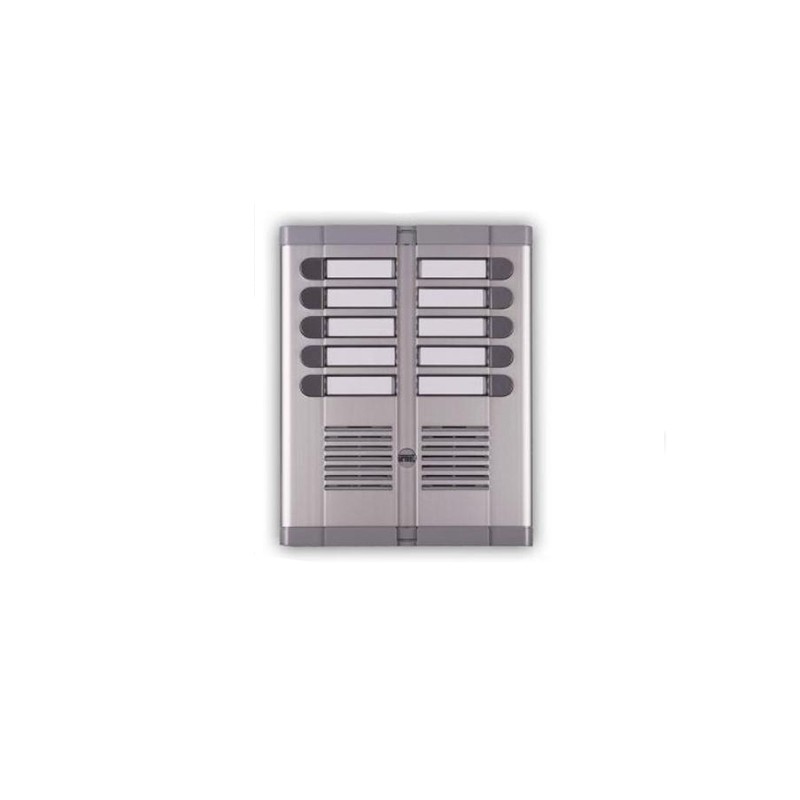 Pulsantiera allumino 10p 2f 725/210 urmet