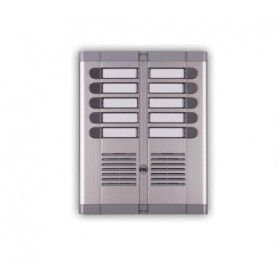 Pulsantiera allumino 10p 2f 725/210 urmet