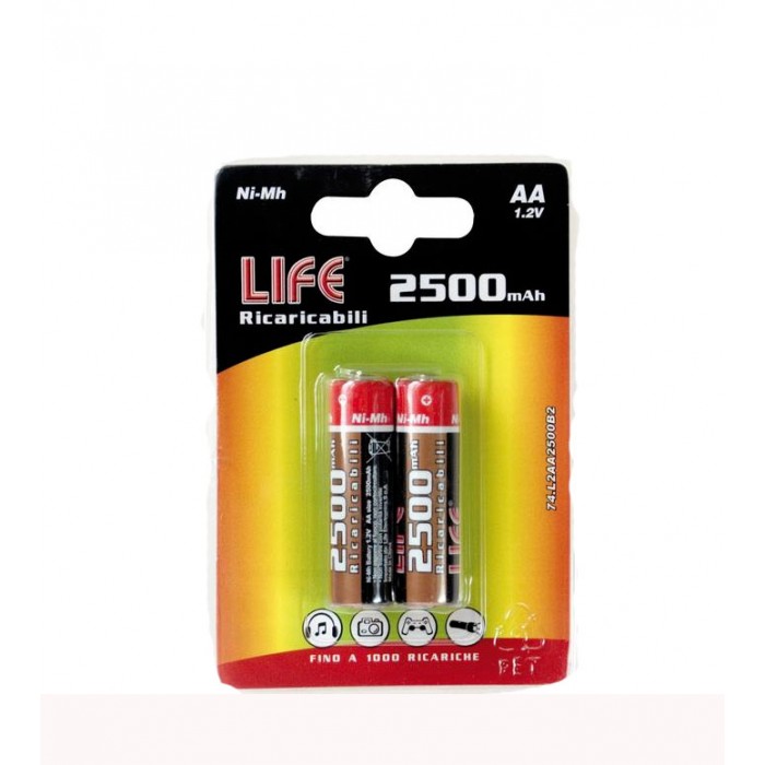 Batterie rechargeable 2stilo AA 2500mah ni-mh