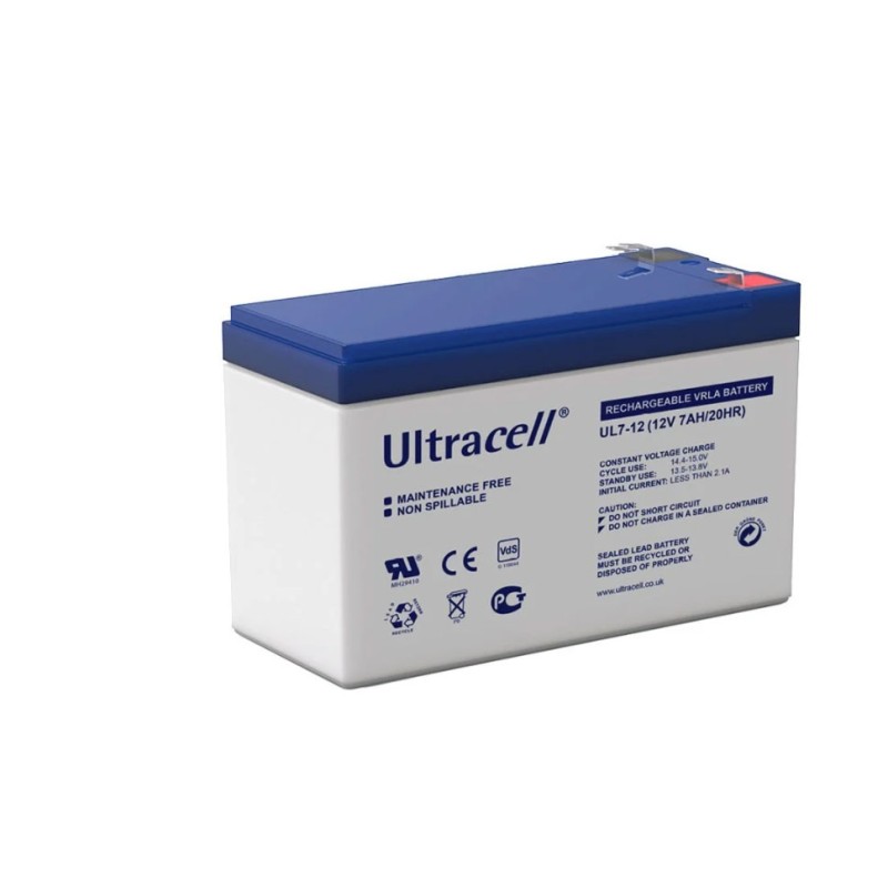 Batteria pila ricaricabile al piombo allarme emergenza 12v 7Ah