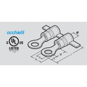 Isolierösenklemme 6,0mmq VT4 Oelma