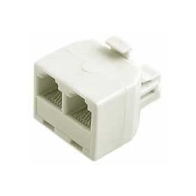 "t" telephone adapter 6p / 4c 1in-2out marcucci