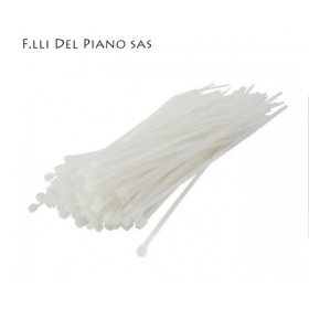 Self-locking nylon clamp 2,5x200 100pcs white 20025bic