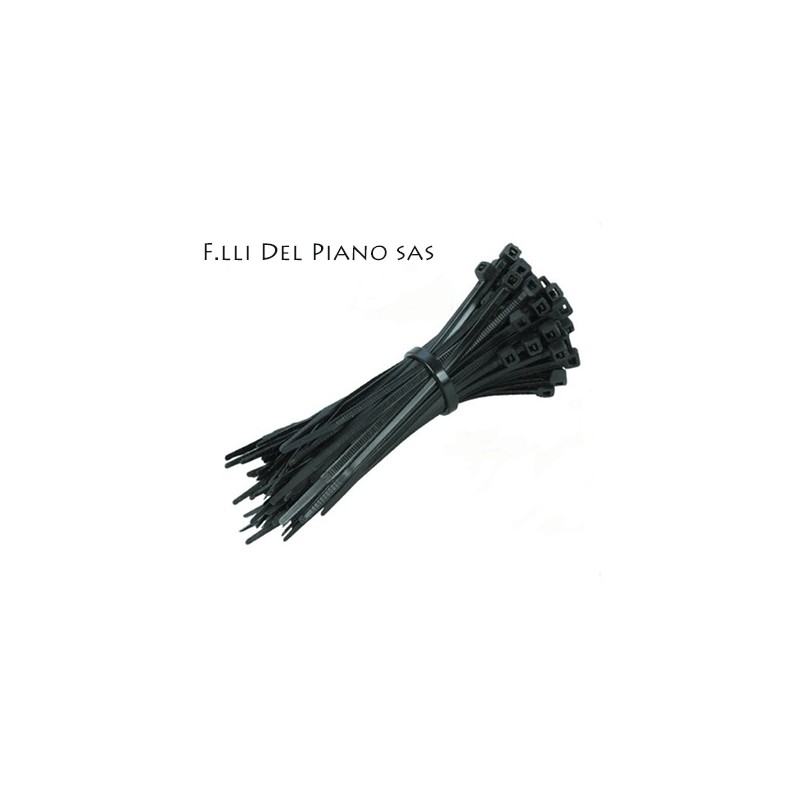 Self-locking nylon clamp 2,5x200 100pcs black...