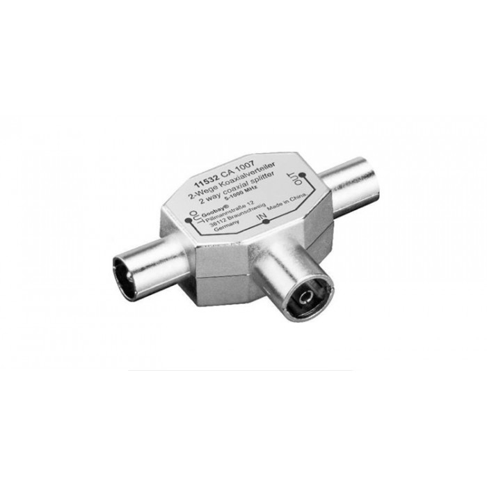 Dreifacher stahlmetallantennen-shunt 2 stecker 1 buchse...