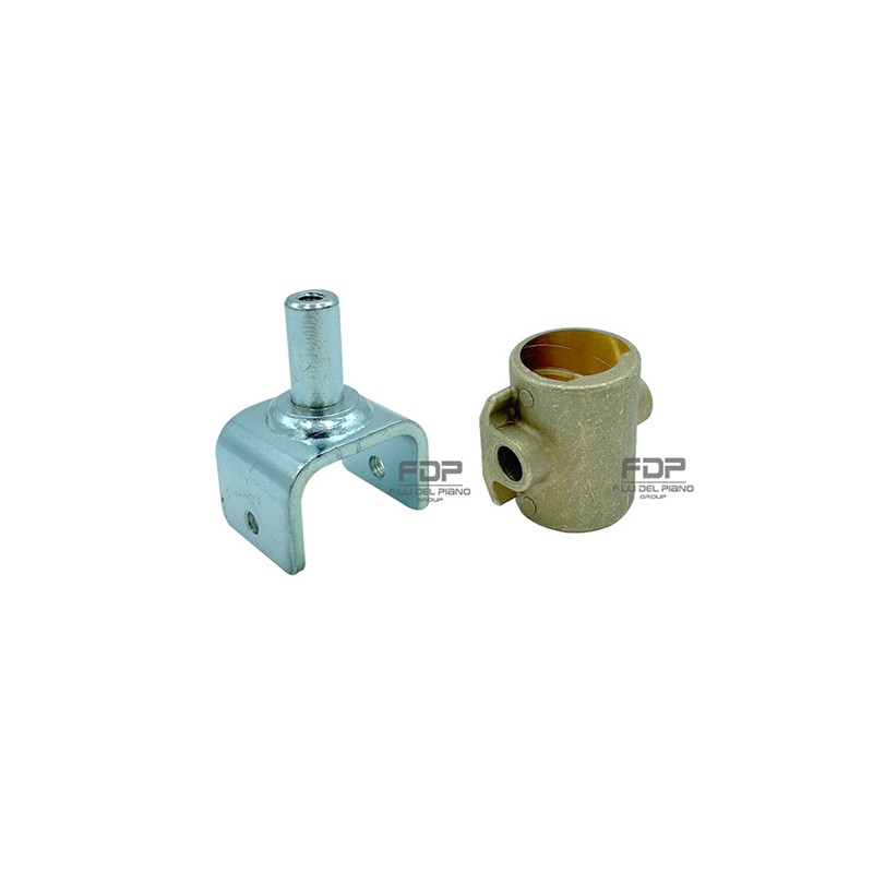 Screw nut with swinging motor bracket...