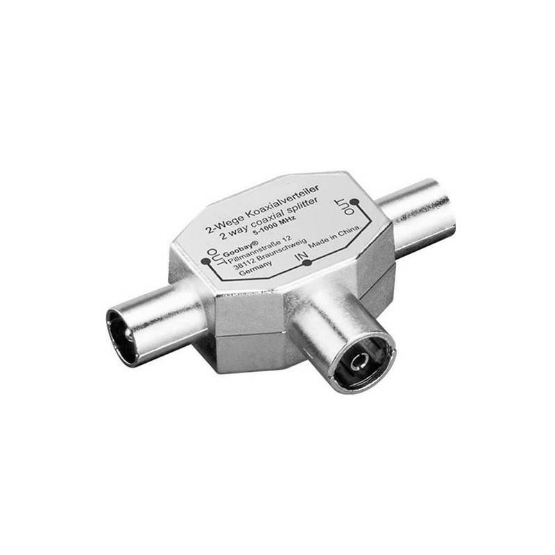 Triple adapter tv antenna d.9.5 splitter female...