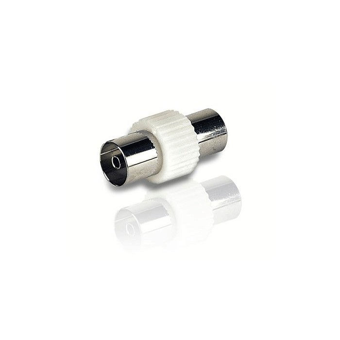 Adaptateur TV Flying 2 prises femelles 9,5mm blanc 011328
