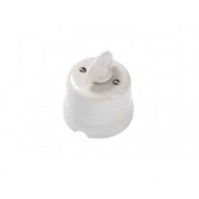 White window ceramic rotating switch vintage