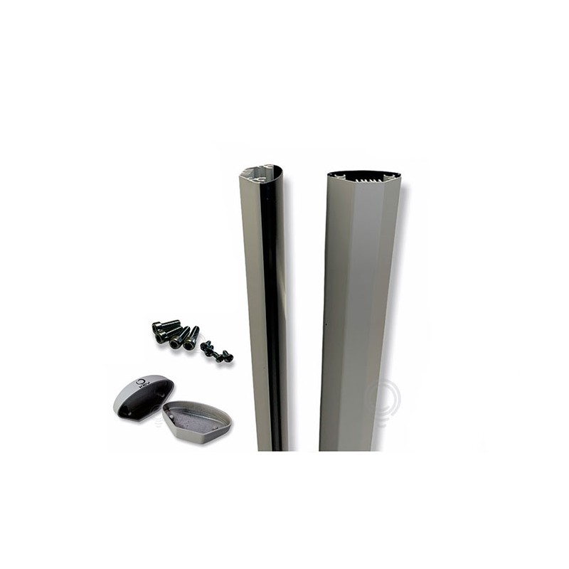 Coppia colonnine alluminio fotocellule h50...