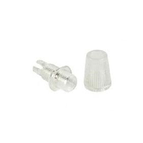 Strain relief for vintage transparent plastic round cable