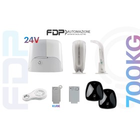 Motore scorrevole kit automazione SUN700kg 24v con luci notturne 