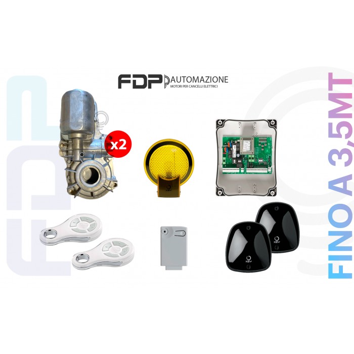 Motore interrato 2 kit completo automazione 220v und key...