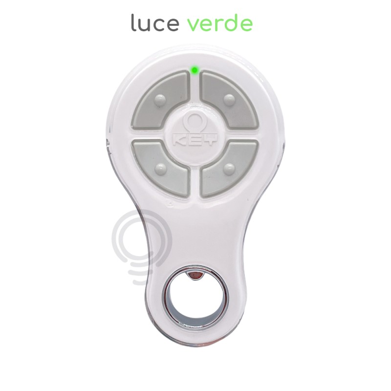 Trasmettitore telecomando radiocomando universale 4ch luce verde 433mhz 
