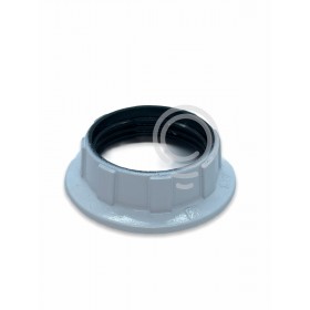 Ghiera in plastica accessorio portalampada e14 mignon bianco 43mm 