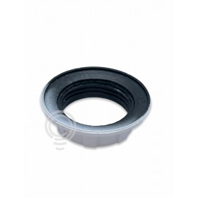 Ghiera in plastica accessorio portalampada e14 mignon bianco 43mm 