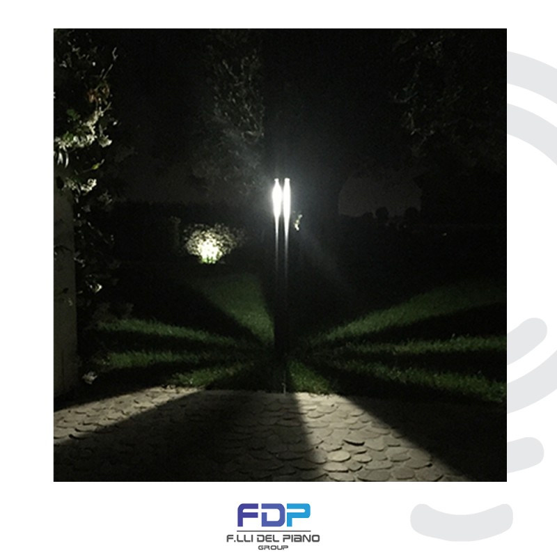 Luce a led per il giardino  colore grigio ral...