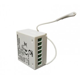 Trasmettitore da incasso a 2 canali 433mhz max 1100 key automazione