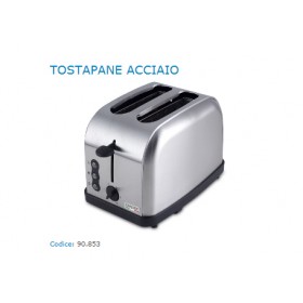 Tostapane scaldafette acciaio toaster 900w 3 funzioni