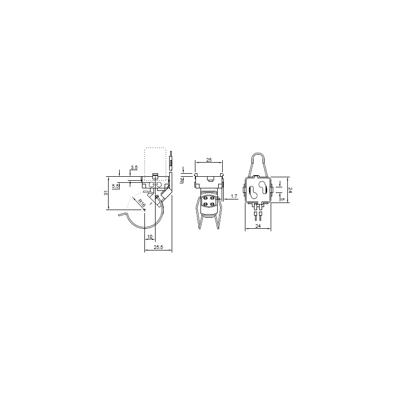 Circular starter lamp holder g10q spare...