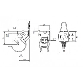 Portalampada portastarter circolare g10q accessorio ricambio 9224