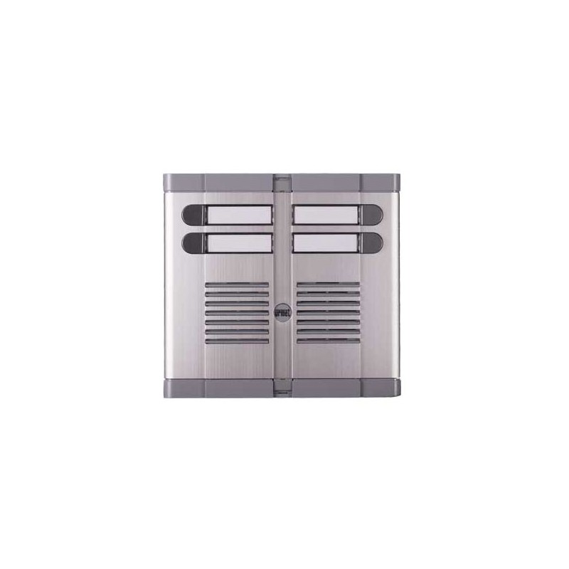 Pulsantiera in alluminio anodizzato 4 pulsanti...