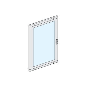 Porta in vetro per quadri sdx modulare ticino