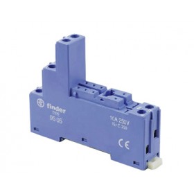 Zoccolo porta relè serie 40.51, 40.52, 40.61, 44.52, 44.62 finder 9505 