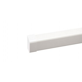 Linear cap for 100x60 white Elettrocanali air conditioning duct